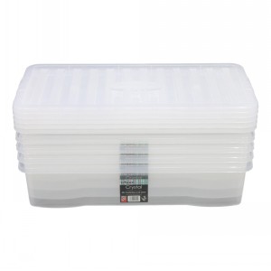 Wham Crystal Plastic Storage Box & Lid Size 13 (42 Litre)
